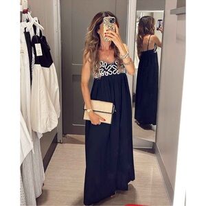 NWT Target Black and White Maxi Dress sz L